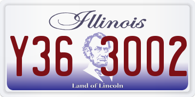 IL license plate Y363002
