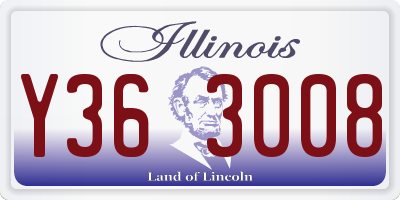 IL license plate Y363008