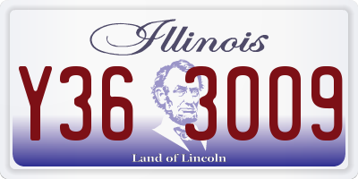 IL license plate Y363009