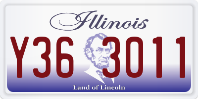 IL license plate Y363011