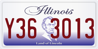 IL license plate Y363013