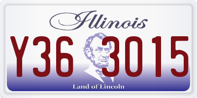 IL license plate Y363015