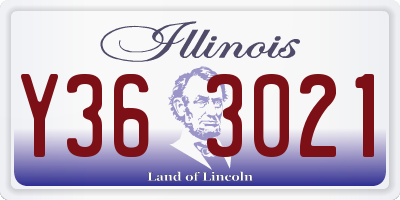 IL license plate Y363021