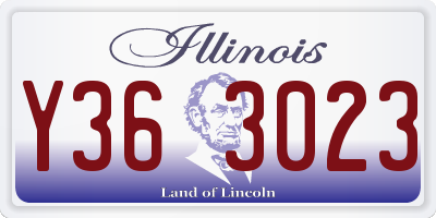 IL license plate Y363023