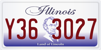 IL license plate Y363027
