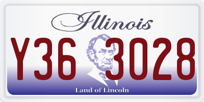 IL license plate Y363028