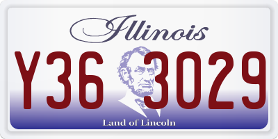 IL license plate Y363029