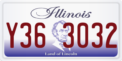IL license plate Y363032
