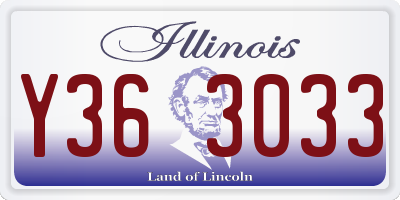 IL license plate Y363033