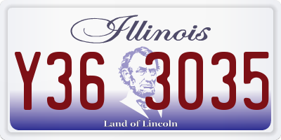 IL license plate Y363035