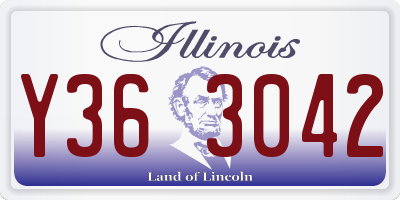 IL license plate Y363042