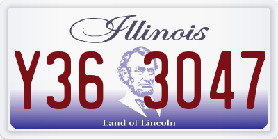 IL license plate Y363047