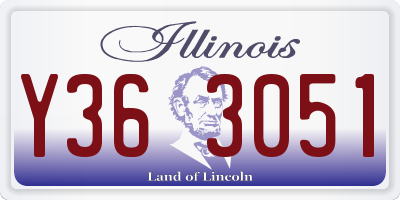 IL license plate Y363051