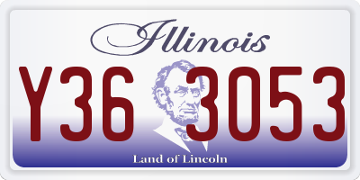 IL license plate Y363053