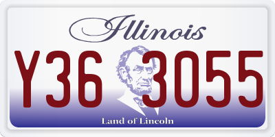 IL license plate Y363055