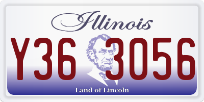 IL license plate Y363056