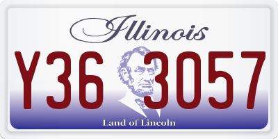 IL license plate Y363057