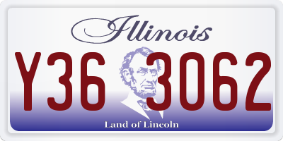 IL license plate Y363062