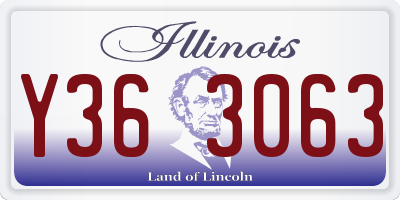 IL license plate Y363063
