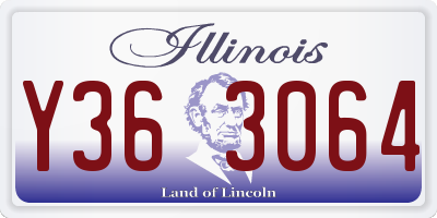 IL license plate Y363064