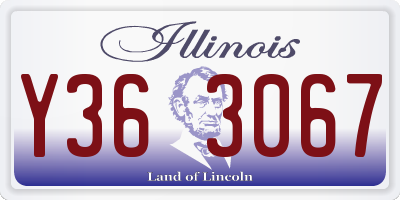 IL license plate Y363067