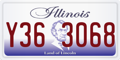 IL license plate Y363068