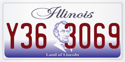 IL license plate Y363069