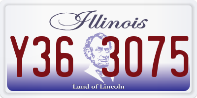 IL license plate Y363075