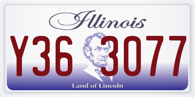 IL license plate Y363077