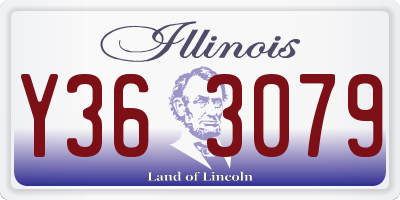 IL license plate Y363079