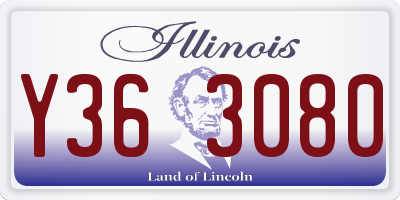 IL license plate Y363080