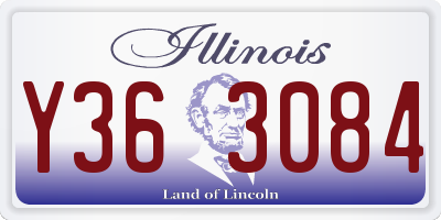 IL license plate Y363084
