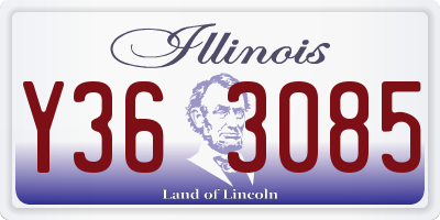IL license plate Y363085