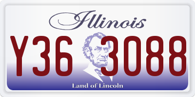 IL license plate Y363088