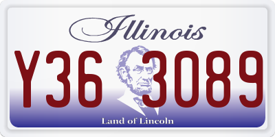 IL license plate Y363089