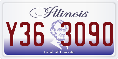 IL license plate Y363090