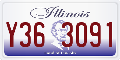 IL license plate Y363091