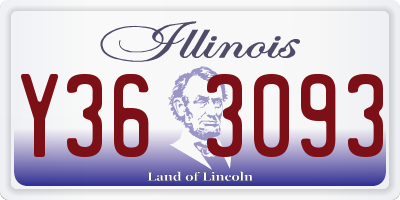 IL license plate Y363093