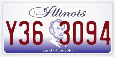 IL license plate Y363094