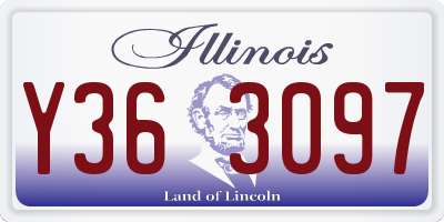 IL license plate Y363097