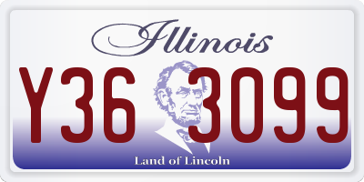 IL license plate Y363099