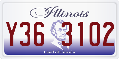 IL license plate Y363102