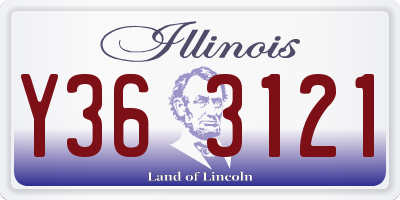 IL license plate Y363121