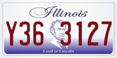 IL license plate Y363127