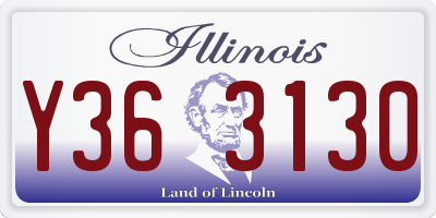 IL license plate Y363130