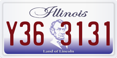 IL license plate Y363131