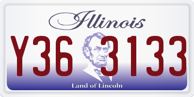 IL license plate Y363133