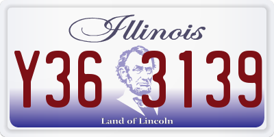 IL license plate Y363139