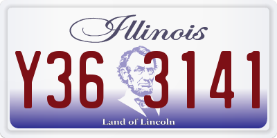 IL license plate Y363141