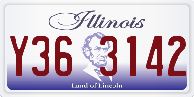 IL license plate Y363142
